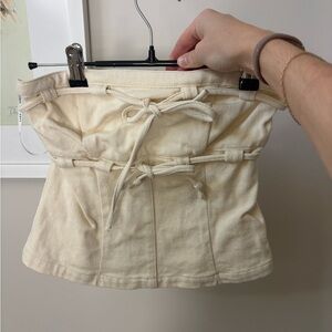 Sabo Fiore Top Ivory Denim